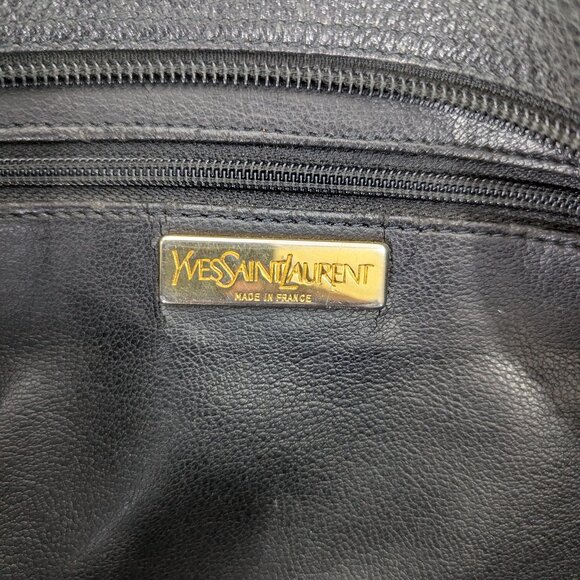 YSL Saint Laurent Shopping Tote Black Leather Handbag - Picture 5 of 16